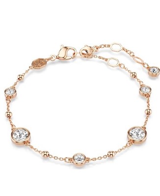 Swarovski Imber Bracelet, Round Cut, White, Rose Gold-Tone Plated 5730677 M