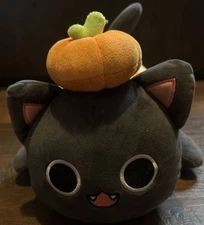 2021 Catface 10" Halloween Pumpkin Cat Plush Original Aphmau Meemeows