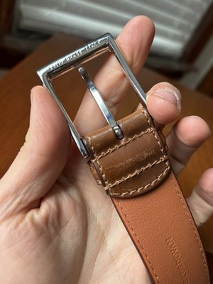EXCELLENT | CROCKETT & JONES SIZE 40 WHISKEY SHELL CORDOVAN BELT