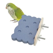 Bird Perch Stand for Parrots   Natural Ceramic Grinding Stick for Beak, A Saf...