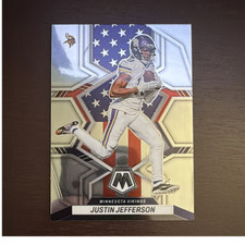 2022 Panini Mosaic National Pride Justin Jefferson #264 Minnesota Vikings NFL