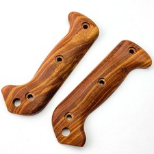 1 Paar Handle Patch Gelbe Birnen / Rotes Sandalholz Scale f&uuml;r kabar Bk2/BK9