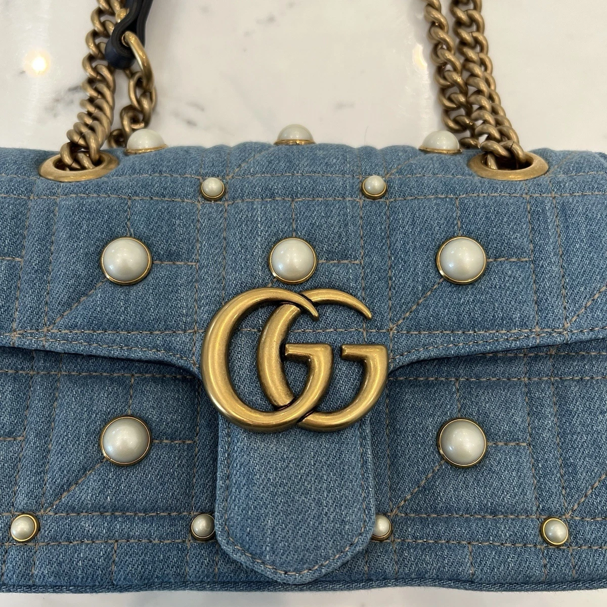 Gucci Denim Exterior Small Bags & Handbags for Women for sale | eBay