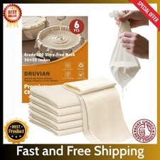 High-Grade 100 Cheesecloth   6-Pack, Soft  Durable 20x20 Inch Cotton,Lock-Edged