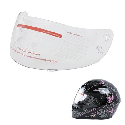Replacement Motorcycle Flip Up Full Face Helmet Visor Shield Clear New