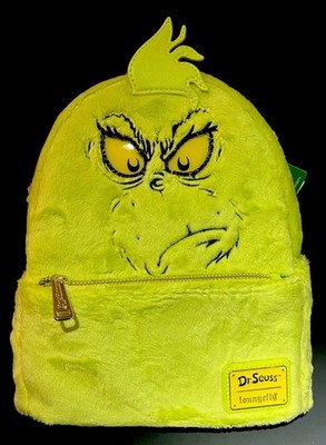 The Grinch Loungefly Backpack Child Soft LIGHTS UP- New with  display picture 2