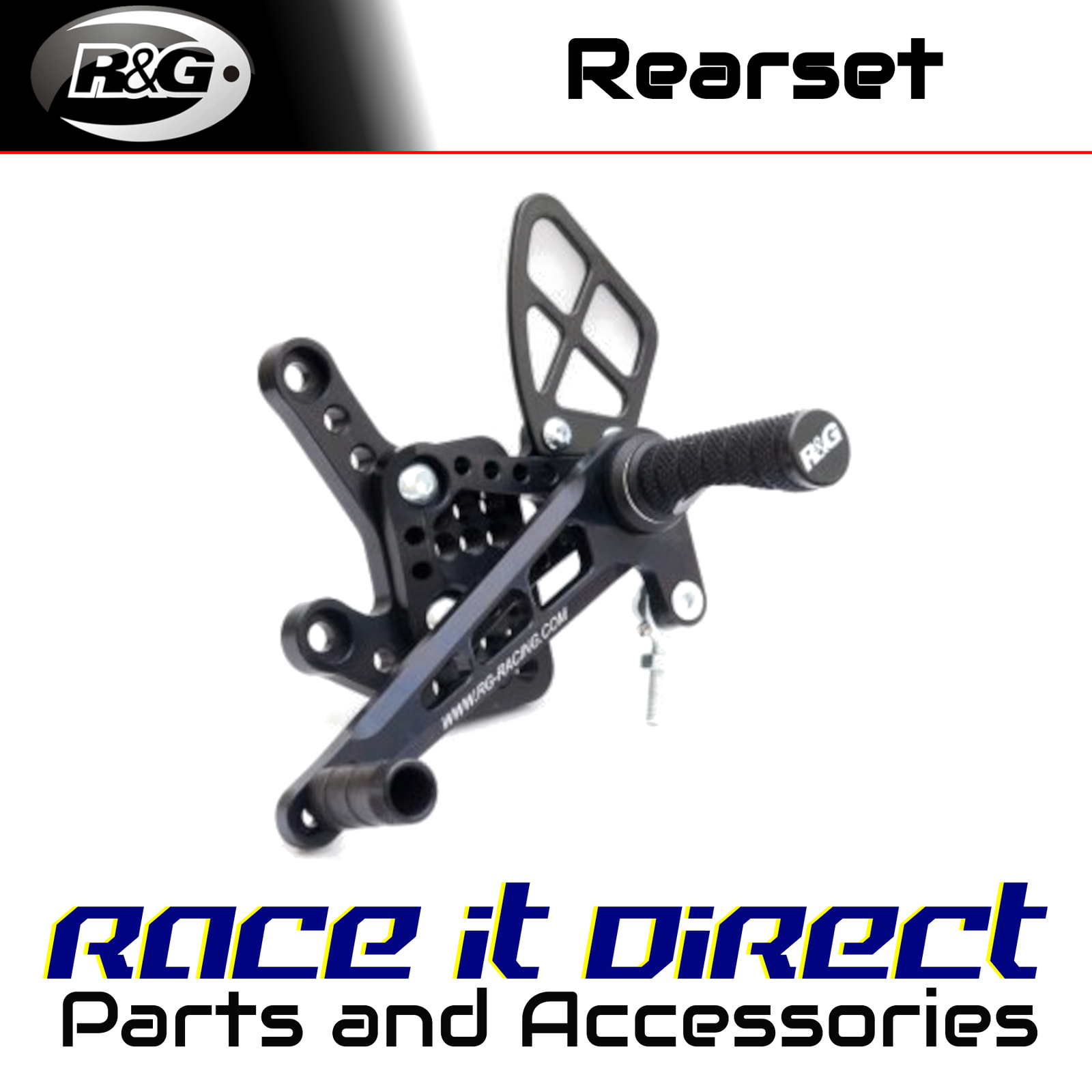 R&G - RSET07BK - Rearsets (Adjustable)