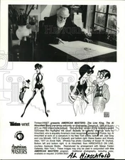 1999 Press Photo Al Hirschfeld in "American Masters: The Line King" - hcp62229