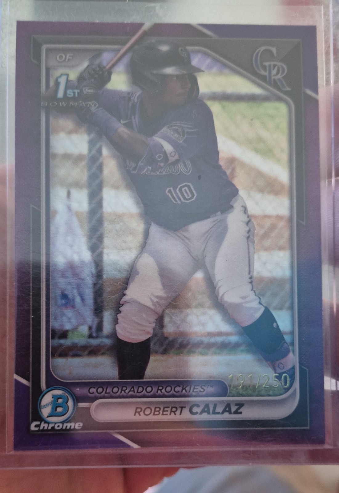 2024 Bowman - Chrome Prospects Robert Calaz #BCP-131 Purple Refractor /250 (RC)
