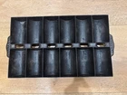 Vintage Cast Iron French Bread Roll Pan Antique 12 Slot, Patent Applied Griswold