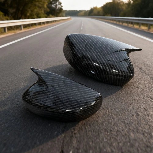 For Infiniti G25 G37 Q40 Q60 2009-2015 Carbon Fiber Sde Wing Mirror Cover Cap 8Y