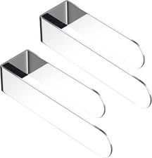 Hand Towel Bar Set, 2 Pack, Polished Silver Towel Holders, U-Shaped Stainless