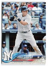 2018 Topps #181 Garrett Cooper Rookie New York Yankees RC