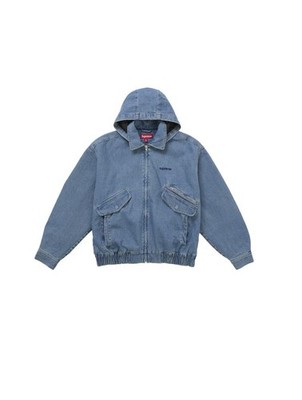 Supreme Hooded Utility Jacket Denim Size L IN HAND‼️ | eBay