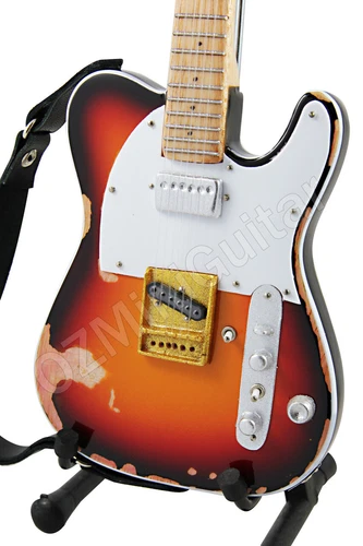 Miniature Guitar Andy Summers Tribute Tele & Strap