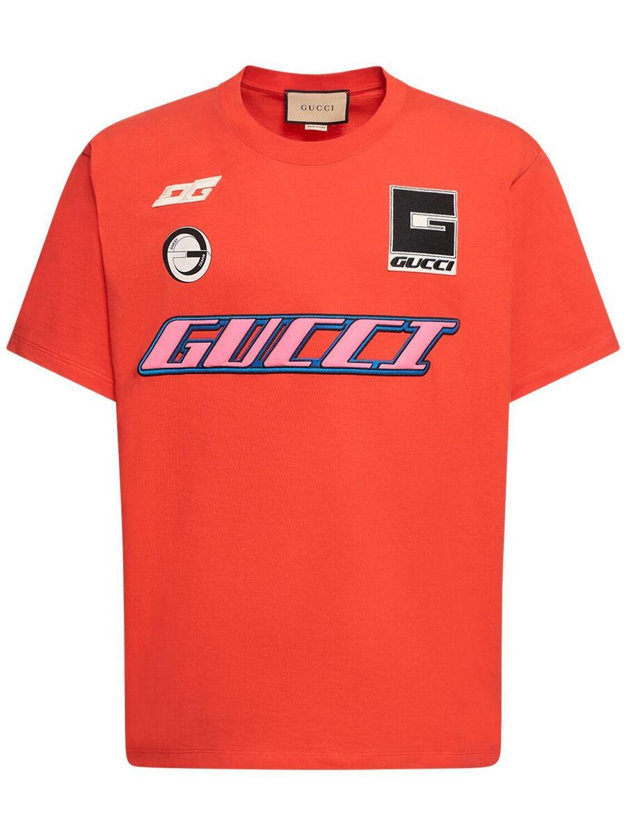 GUCCI Orange Cotton Short Sleeve T-shirt New And Authentic GUCCI Orange Cotton Short Sleeve T-shirt New And Authentic