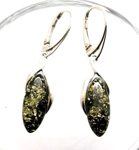 Green BALTIC AMBER Earrings Drop 925 STERLING SILVER Poland #2394 Details about Genuine Green BALTIC AMBER Earrings Drop 925 STERLING SILVER Poland #2394 Details about Genuine