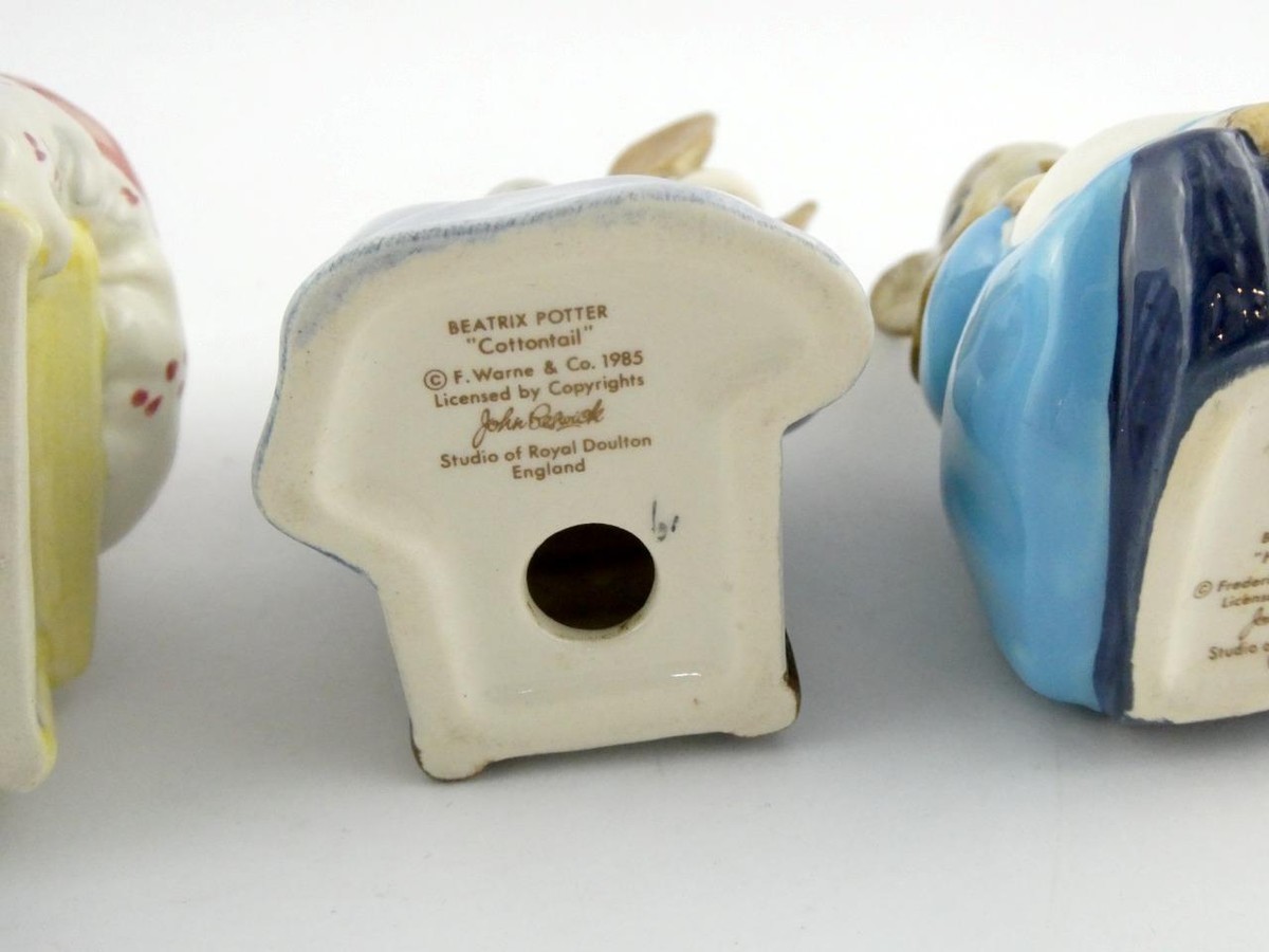 Beswick Backstamp 4 Group of 4 Beatrix Potter Figurines ERROR