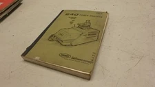 TENNANT POWER SWEEPER 240 SERVICE AND PARTS MANUAL 