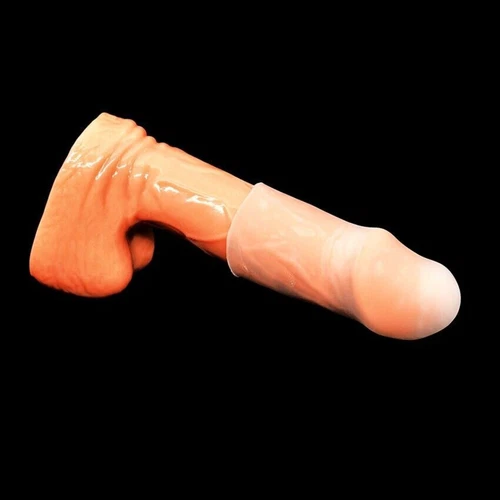 Male Penis-Extender Stretcher Max Vacuum Enhancer Enlarger Silicone Sleeve S-XXL - Picture 13 of 22