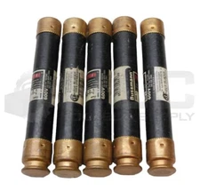 LOT OF 5 NEW BUSSMAN FRS-R-2 TIME DELAY FUSE 2A 600VAC *READ*