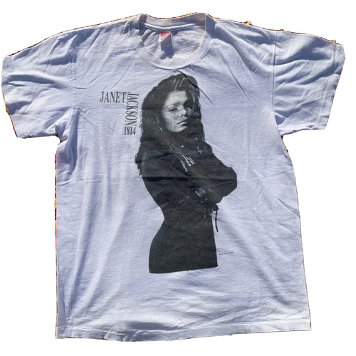 Janet Jackson Rhythm Nation World Tour T-Shirt 1990s vintage concert t-shirt, vintage, size L, single stitch, B+ condition