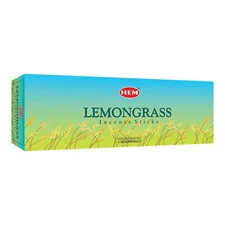 HEM Lemongrass Incense Sticks - Pack of 6 (20 Sticks Each) Scented Sticks for...