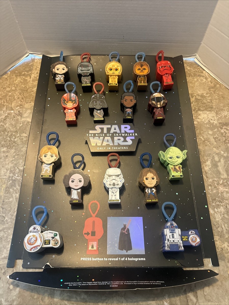 McDonald's Star wars toy Happy Meal 2019 store display sets