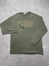 Turkey Shirt Mens Extra Large Green Hunting Hs Strut Long Sleeve Outdoors