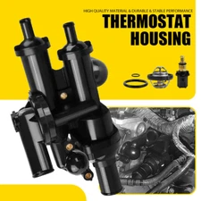 For 2009-2020 Dodge Journey 2.4L Black Thermostat Housing Assembly 55111016AD 1X
