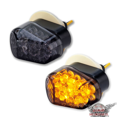 LED Mini Verkleidungsblinker Yamaha YZF-R 125 08-16 RE06 schwarz smoke getönt