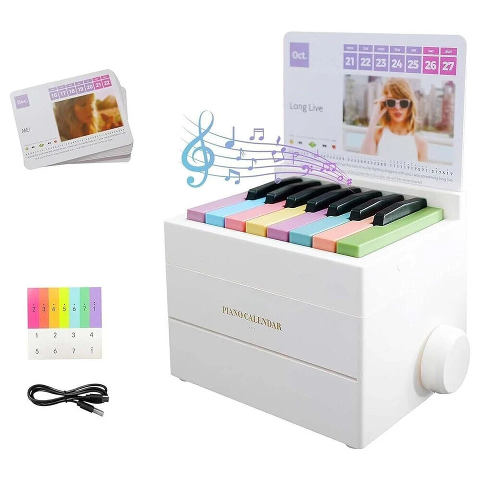 2025 Taylor Swift Piano Calendar with Music Sheets Toy Piano Musical Instrument - image 3 of 4