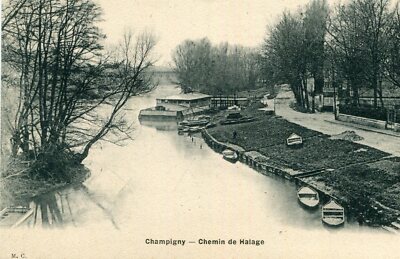 CHAMPIGNY SUR MARNE Le Chemin de Halage PLUS eine Karte ANGEBOT