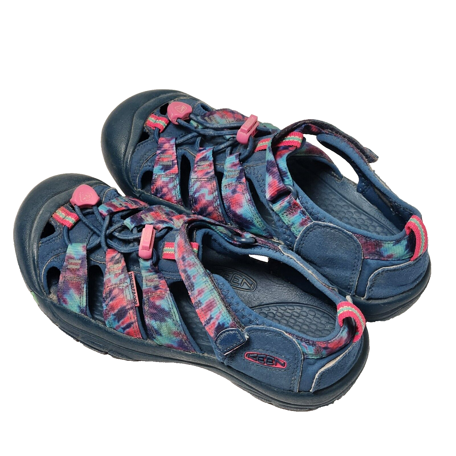 Scarpe da acqua Keen Newport H2 sandali da trekking arcobaleno tie dye grandi bambini taglia 4