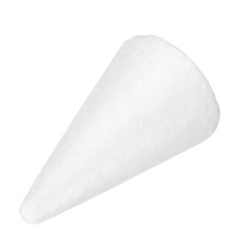 Foam Cones for DIY Arts and Crafts 4.72 x 2.95 inch Polystyrene Cones 1 Pack
