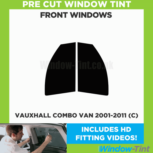 Pre Cut Car Window Tint for Vauxhall Combo Van 2001-11 (C) Front Film Opel - Picture 2 of 10