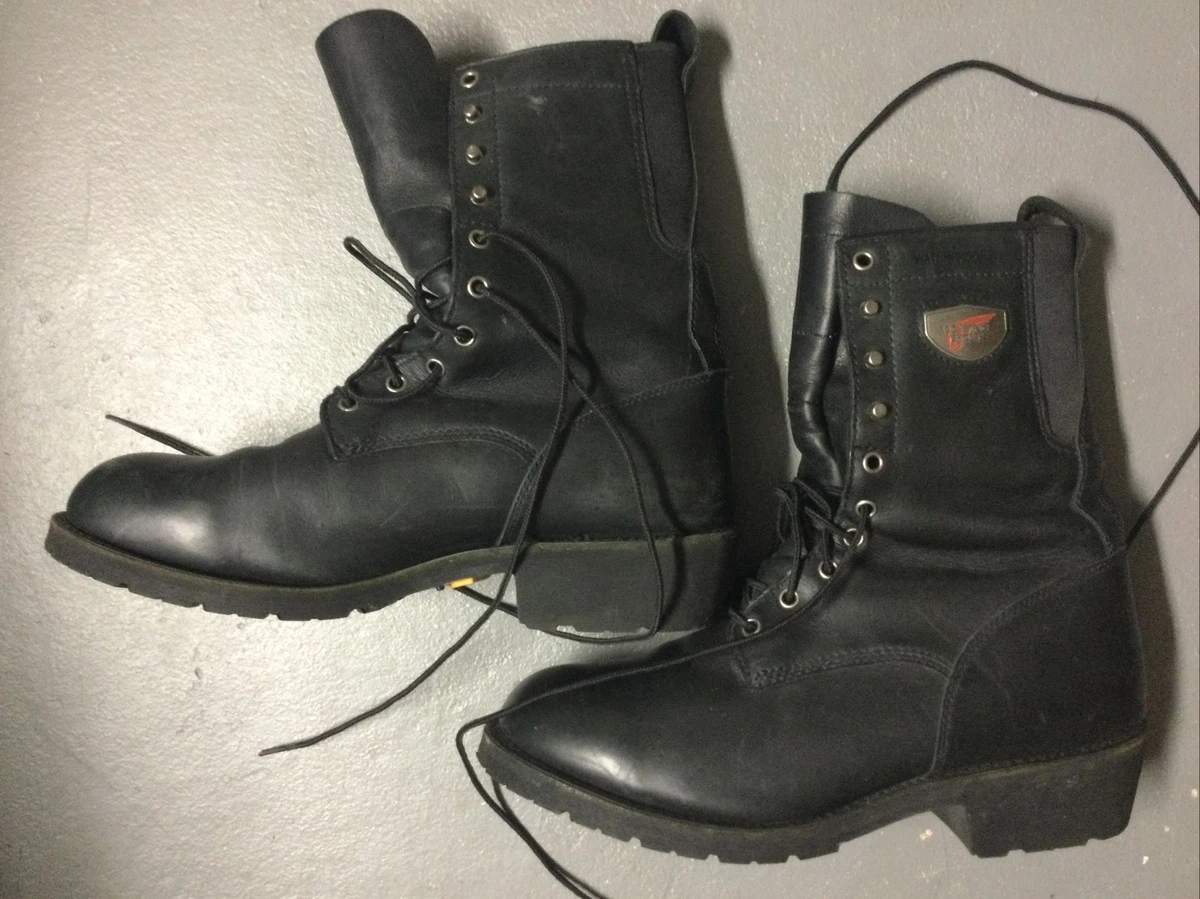Black leather hotsell boots ebay