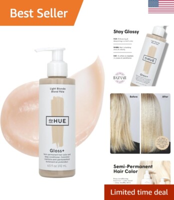 Illuminate Your Strands: Gloss+ 6.5oz Light Blonde Hair Color & Conditioner