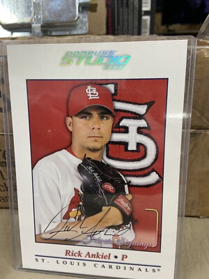 Rick Ankiel Donruss Studios 2001 St. Louis Cardinals Private Signings 7''x5'' Card