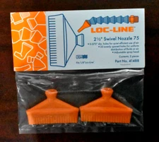 Loc-Line 2-1/2" Swivel Nozzle 75 (Fits 1/4" Loc-Line) Part No. 41488 (2 Pieces)