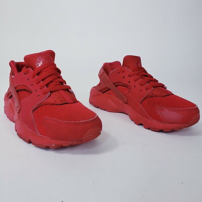 Nike Huarache Run Triple Red Youth 5Y /Women's Size 6.5 Running