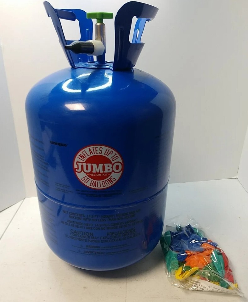 Unique Helium Balloon JUMBO Tank inflates up to 50 balloons eBay