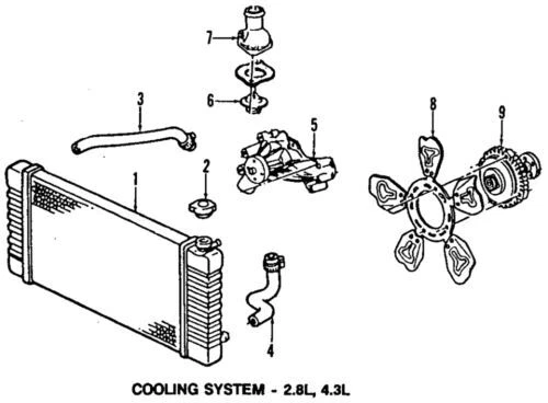 Embrague del ventilador de enfriamiento del motor para GM Chevrolet GMC Oldsmobile 1988-1994 (N/P 22082085)