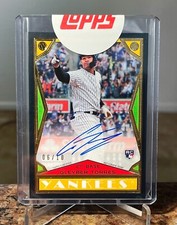 2018 Topps Brooklyn Collection Black Border Autograph 06/10 ~ Gleyber Torres RC