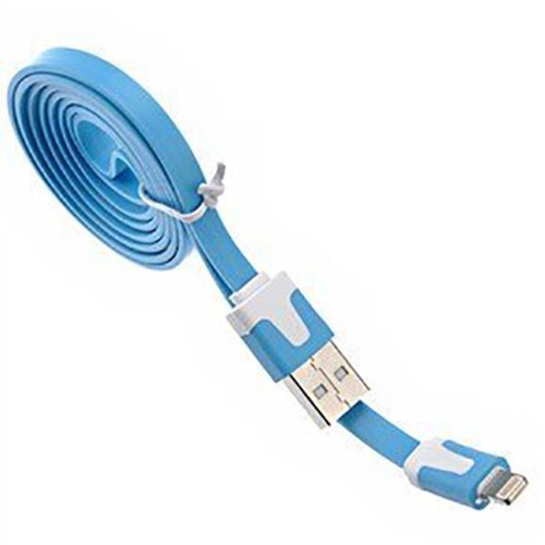 Flat Noodle Charging & Data Sync Cable for iPhone 5 6S Plus iPad Air iPod - SR1 - 第 6/10 張圖片