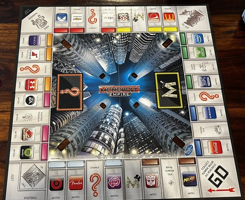 2013 Monopoly Empire Board Game Silver Ed. Replacement Pieces – Game Board 