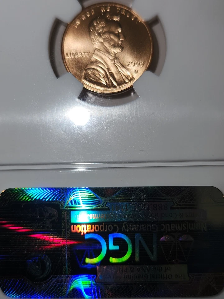 2009D Lincoln Cent SMS Bronze Professional Life NGC MS69 RD! - Image 3 of 3