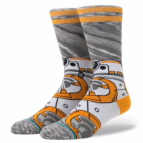 NWT-STAR-WARS-STANCE-BB-8-SOCKS-M-20-Grey-BB-8-Droid-Character-The-Force-Awaken