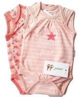 2X TräGer Body Gr.50 /56 Gelati Neu Rosa Seestern Krebs Set Newborn Baby Sommer