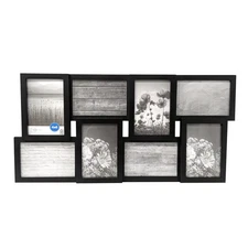  4x6 8-Opening Linear Gallery Collage Picture Frame, Black